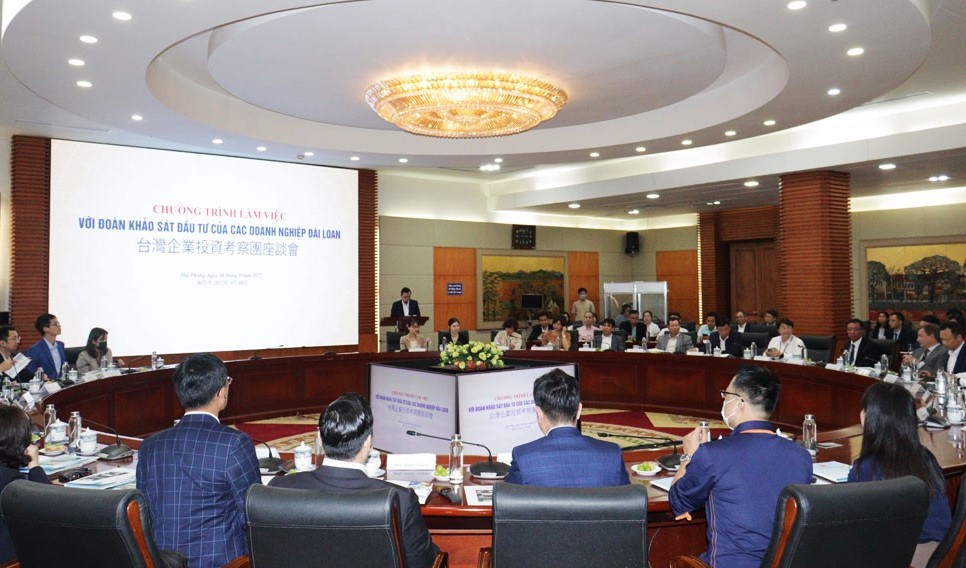 Hải Phòng thêm cơ hội thu hút đầu tư từ các doanh nghiệp Đài Loan