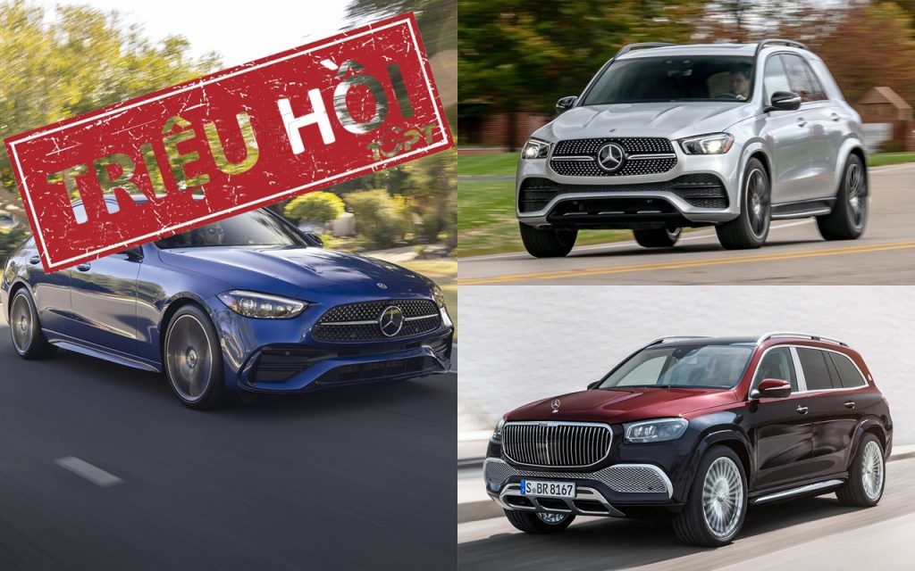 Triệu hồi gần 1.000 xe Mercedes tại thị trường Việt Nam