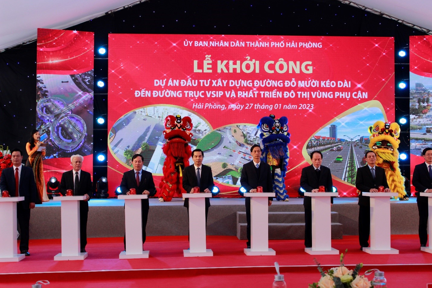 Hải Phòng: Khởi công xây dựng tuyến đường Đỗ Mười kéo dài đến đường trục VSIP