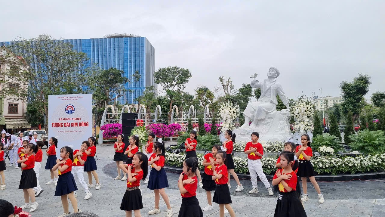 Hải Phòng: Hân hoan khánh thành Tượng đài Anh hùng liệt sĩ Kim Đồng