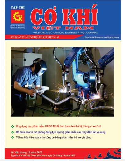 Tạp chí Cơ khí Việt Nam số 308, tháng 10 năm 2023